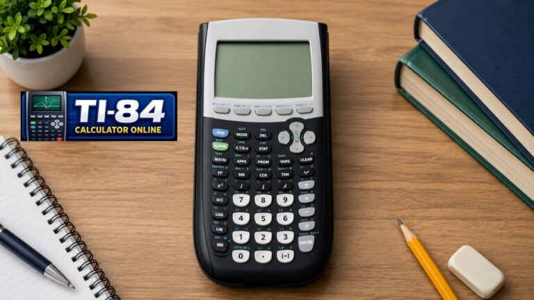 TI-84 Calculator Emulator Online Free browser tool for graphing equations, statistics, algebra, and scientific calculations without downloading software.