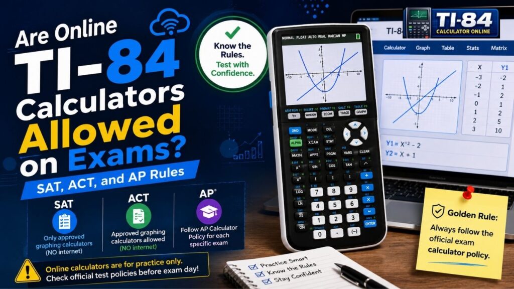 Are Online TI-84 Calculators Still Valid? A 2026 Guide for Students Are Online TI-84 Calculators Allowed on Exams? SAT, ACT, and AP Rules