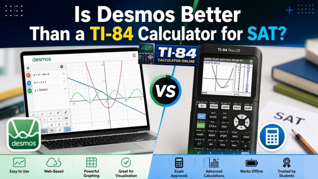 TI-84 calculator for SAT: 2026 SAT Rules & Tips for ACT Is Desmos Better Than a TI-84 Calculator for SAT?