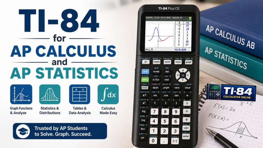TI-84 calculator for SAT: 2026 SAT Rules & Tips for ACT TI-84 for AP Calculus and AP Statistics