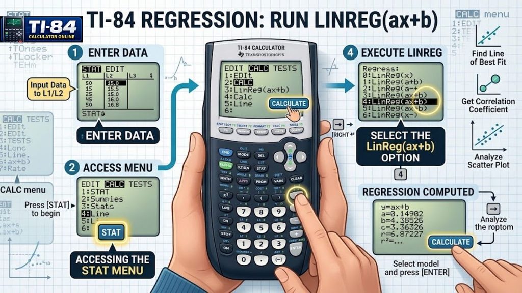 How to Do Regression on a TI-84: Complete 2026 Tutorial Run- LinReg-(ax+b)